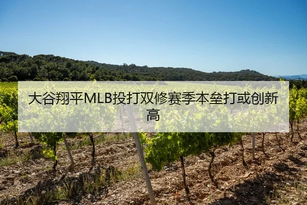 大谷翔平MLB投打双修赛季本垒打或创新高